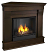 Chateau 5950-DW Corner Gel Fireplace in Dark Walnut 