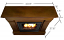 Chateau 5910-E Espresso Gel Fuel Fireplace (Dimentions)
