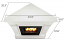 The Chateau 5950-W Corner Gel Fireplace (Dimentions)