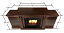 Ashley 7720-DE Media Electric Fireplace in Dark Espresso (Dimentions)