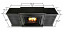 Frederick 7740-BW Gel Fuel Fireplace in Blackwash (Dimentions)
