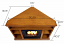 Churchill Corner 3750-O Oak Corner Gel Fireplace (Dimentions)