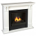 detailed image of Ashley 7100-W White Gel Fireplace