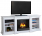 Fresno G1200-W Media Center Gel Fireplace in White