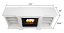 Fresno G1200-W Media Center Gel Fireplace in White (Dimentions)