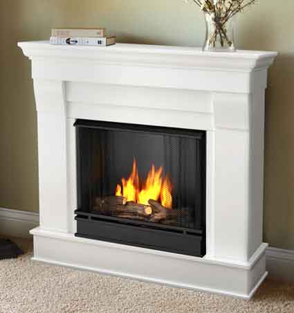 Chateau 5910-W White Gel Fuel Fireplace