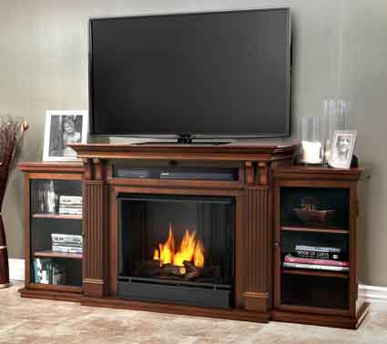 Callie 7720-DE Media Gel Fuel Fireplace in Dark Espresso