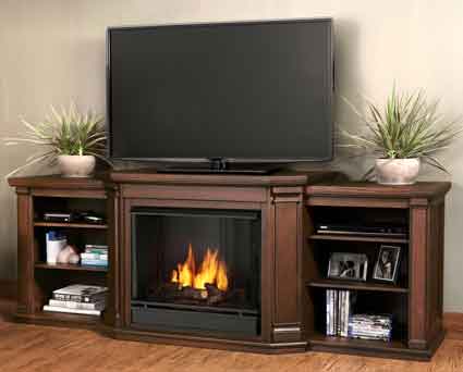 Valemont 7930-CO Gel Fuel Fireplace in Chestnut Oak