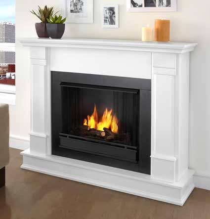 Silverton G8600-W White Gel Fireplace