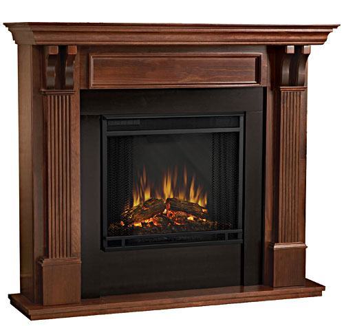 Ashley 7100E-M Mahogany Electric Fireplace