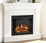 Chateau 5950E-W Corner Electric Fireplace in White