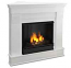 The Chateau 5950-W White Corner Gel Fireplace