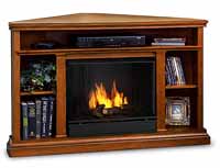 Churchill Corner 3750-O Oak Corner Gel Fireplace