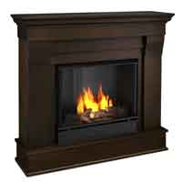 Chateau 5910-DW Dark Walnut Gel Fuel Fireplace