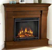 Chateau 5950E-E Corner Electric Fireplace in Espresso