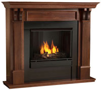 Ashley 7100-M Mahogany Gel Fireplace