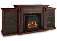 Ashley 7720E-DW Media Electric Fireplace in Dark Walnut