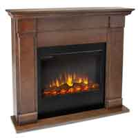 Lowry 7990E-VBM Electric Fireplace in Vintage Maple Black