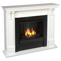 Ashley 7100-W White Gel Fireplace