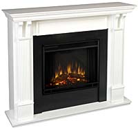 Ashley 7100E-W White Electric Fireplace
