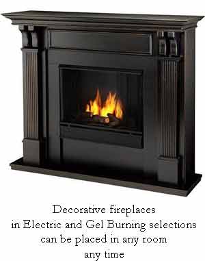 Ashley 7100-BW Worn Black Gel Fireplace Decorative fireplaces for any room on your home